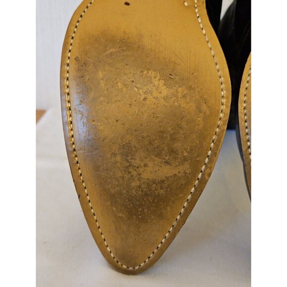 Hanover Western Boots Mens 9 D Brown Distressed Leather Cowboy 47667 Vintage main image 10